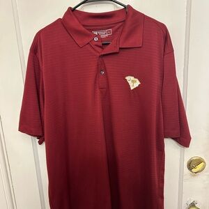 Maroon Polo Shirt with Embroidered SC Logo